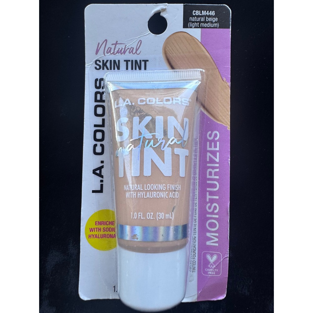 LA COLORS Natural Skin Tint Natural Beige Light Medium CBLM446 Hyaluronic Acid